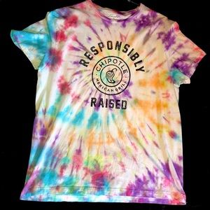 Tie dye chipotle shirt